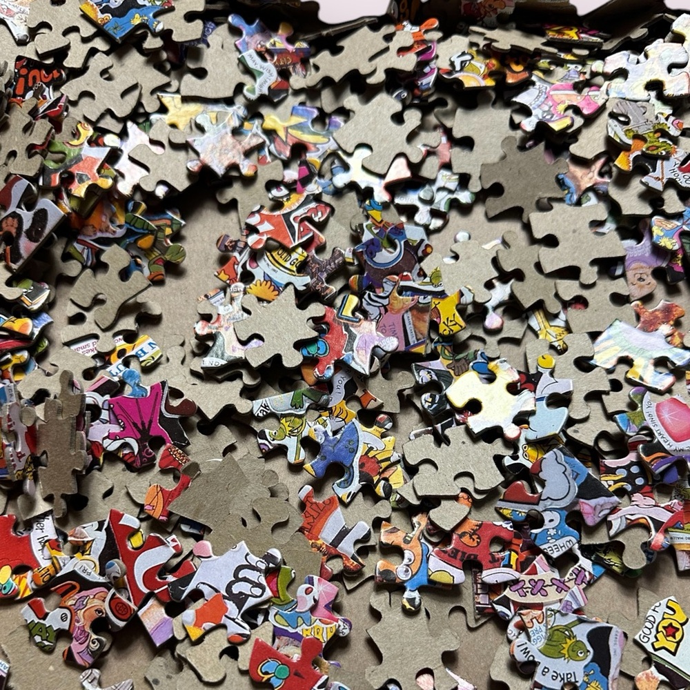 Vintage 1980’s Stick To It Jigsaw Puzzle 500 Pieces Pop Culture Complete - Picture 14 of 14